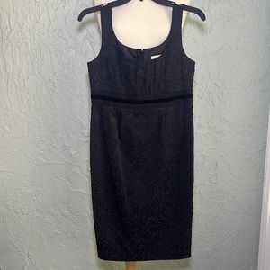 Emma James Black Brocade Dress